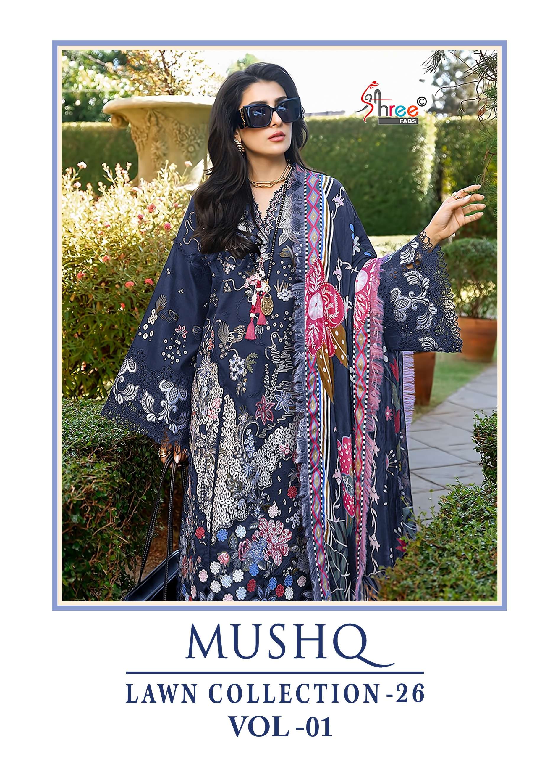MUSHQ LAWN COLLECTION VOL - 01 BY SHREE FABS